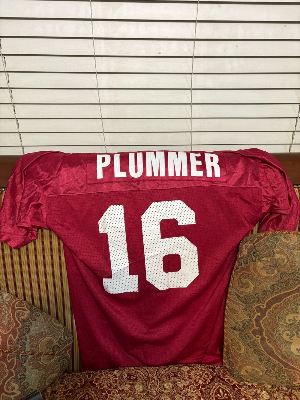Vintage Champion 90's Arizona Cardinals Jake Plummer NFL Jersey Men's 48 Red XL